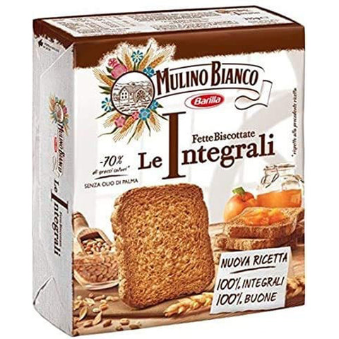 Mulino Bianco Fette Biscottate Volkoren Vollkorn Zwieback aus italien 6x315g Original italienisch Kekse
