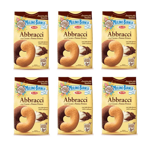 Mulino Bianco Kekse Abbracci Italien biscuits cookies kuchen brioche 6x350g Original italienisch