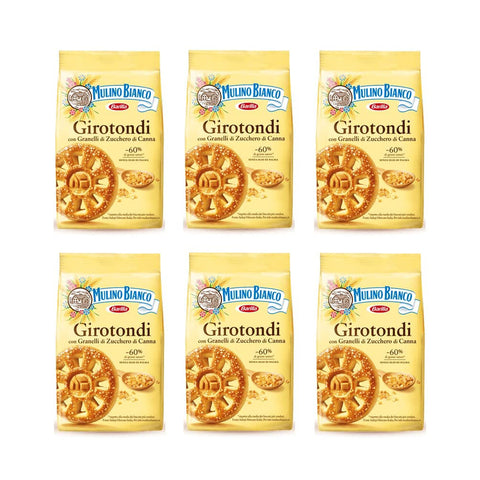 Mulino Bianco Kekse Girotondi Butterkeks biscuits cookies kuchen brioche 6x350g Original italienisch