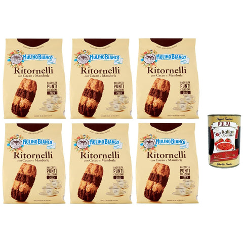 Mulino Bianco Ritornelli Kekse mit Kakao und Mandeln für ein leckeres Frühstück – biscuits cookies 700 g italienisch Original