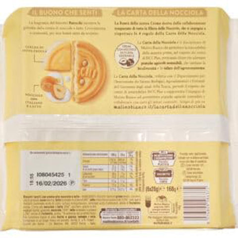 Mulino Bianco Kekse Mulino Bianco Baiocchi Nocciolatte Haselnussmilch Kekse mit Haselnuss Milch Creme Ohne Palmöl aus Italia 3x168g italienisch Original 8076809586375