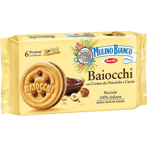 Mulino Bianco Baiocchi schoko reigel Kekse kuchen mit Schokolade 336gr Multi paket snack Original italienisch