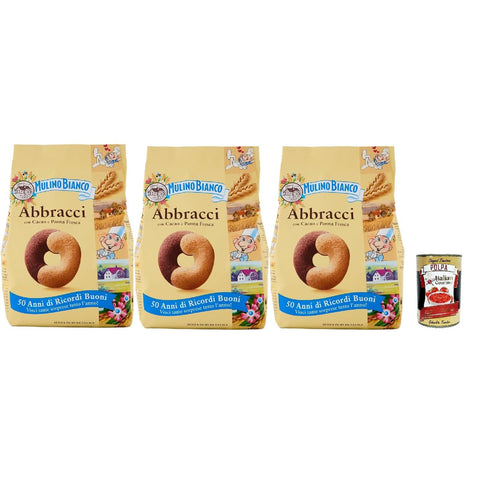 Mulino Bianco Biscotti Abbracci Italien kekse biscuits cookies kuchen, Frühstückskekse 3x350g Original italienisch