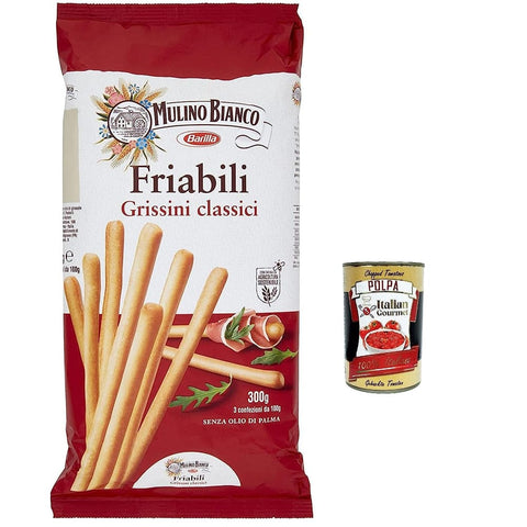 Mulino Bianco Kekse Mulino Bianco Friabili Classici Grissini mit nachhaltigem Mehl 12x 300g italienisch Original 8076809529709