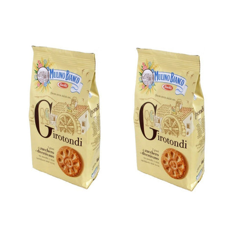 Mulino Bianco : "Girotondi" Shortbread mit Zuckerrohrkörnchen, 350 g, 2 Stück Original italienisch