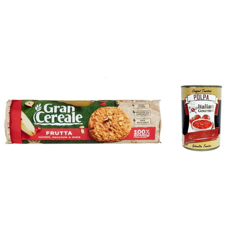 Mulino Bianco Kekse Mulino Bianco Gran Cereale frutta, Frucht Kekse, voller Ballaststoffe 250 g italienisch Original 8076809514064