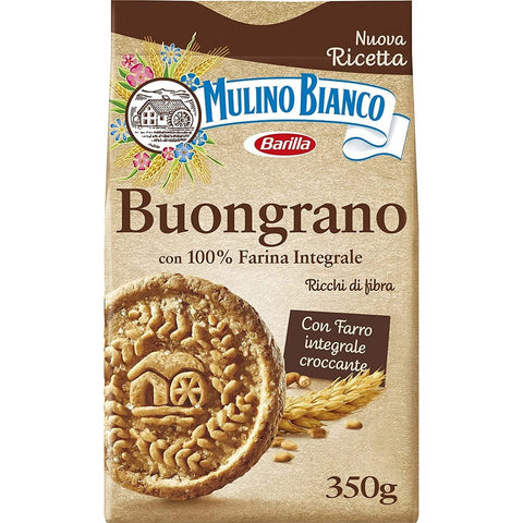 Mulino Bianco Kekse Mulino Bianco kekse Buongrano 100% Vollkorn 350g biscuits cookies kuchen 6x Original italienisch 8076809571487