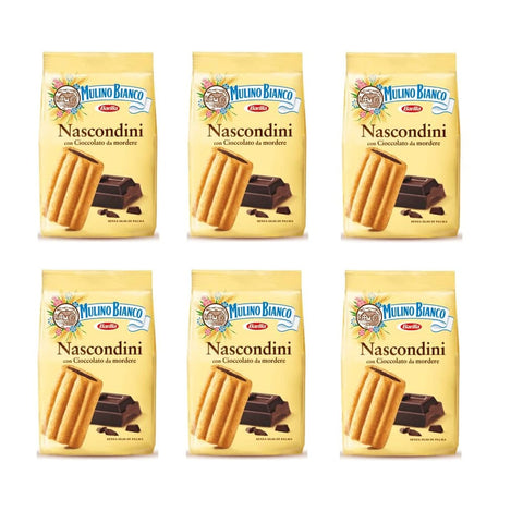 Mulino Bianco Kekse Mulino Bianco kekse Nascondini mit Schokolade 330g biscuits cookies kuchen 6x Original italienisch 8076809569484
