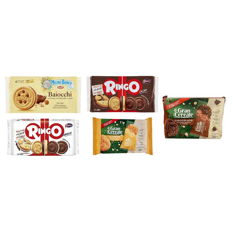 Mulino Bianco Testpaket Kekse Pavesi Ringo Kakao 6x55g Original italienisch