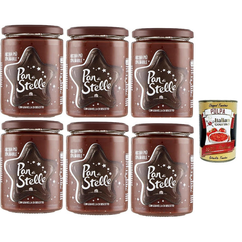Mulino Bianco Pan di Stelle Crema Spalmabile Haselnuss Streichfähige Creme Sahne mit Kekskörnern 380 g ohne Palmöl italienisch Original