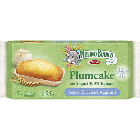 Mulino Bianco plumcake senza zuccheri aggiunti con yogurt 100% italiano Pflaumenkuchen ohne Zuckerzusatz mit Yogurt kuchen sweet 190 g 3x italienisch Original