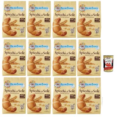 Mulino Bianco Spicchi di Sole Biscotti Dorati al Forno,Goldene gebackene Kekse,biscuits cookies, 12x 400 g italienisch Original