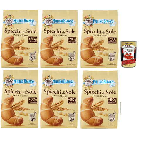 Mulino Bianco Spicchi di Sole Biscotti Dorati al Forno,Goldene gebackene Kekse,biscuits cookies, 6x 400 g italienisch Original