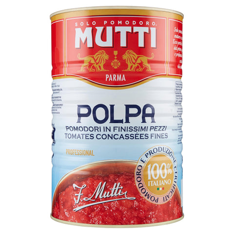 Mutti polpa finissima confezione da chilogrammi (1000010171) 4.05 kg italienisch Original Pastasauce