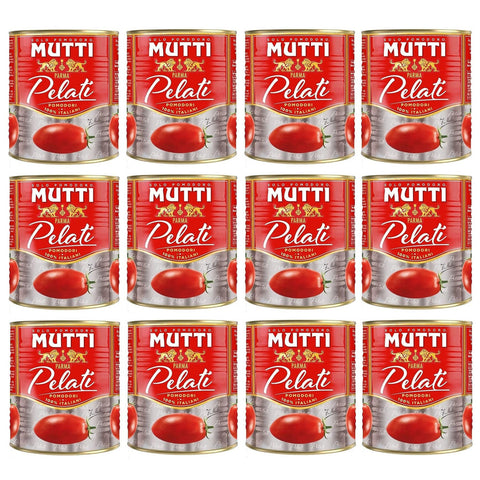 Mutti Pomodori Geschälte Tomaten 100 % italienische Tomaten Tomaten Sauce 12x800g Original italienisch