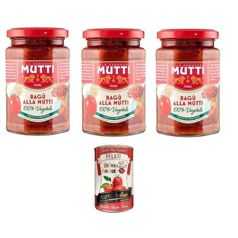 Mutti Gemüse Mutti MUTTI-GEMÜSE-SAUCE 280 g 3x italienisch Original Pastasauce + kostenlos pelati 400 g 8005110003769