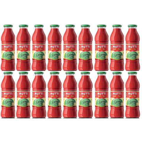 Mutti Passata di Pomodoro al Basilico ( ) 18x700 g italienisch Original Pastasauce