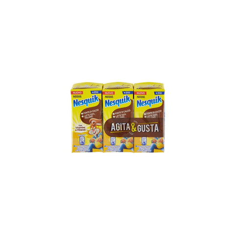 Nesquik Agita e Gusta Milch und Schokolade trinkfertig 6x 3 x 180 ml Original italienisch
