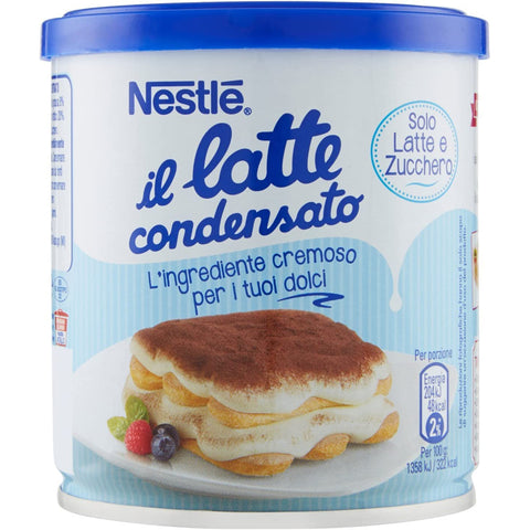 Nestle Nestlé il latte condensato Kondensmilch cremige Zutat für Desserts gesüßte konzentrierte Vollmilch 1x397g Original italienisch Getränk
