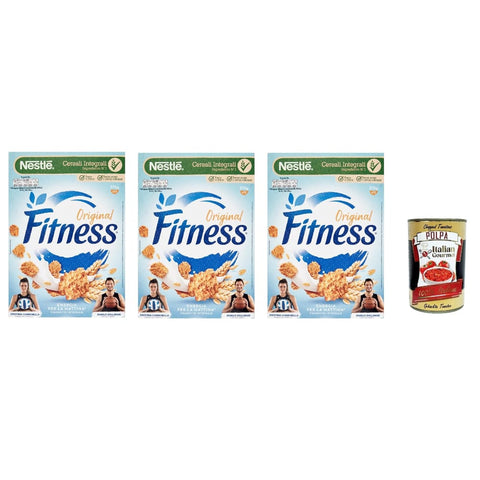 Nestle Müsli Nestle Nestlé Fitness Original italienisch Cerealien Vollkorn Weizen und Haferflocken 3x 375g italienisch inkl. Italian Gourmet Polpa 400g 3387390331974
