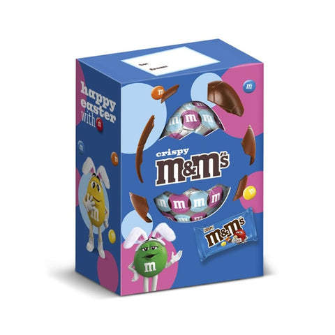 Nestle Riegel Nestle M&M'S CRISPY UOVO DI PASQUA Schokoladenei angereichert mit den berühmten M&M's Crispy Bonbons 156 g italienisch Original