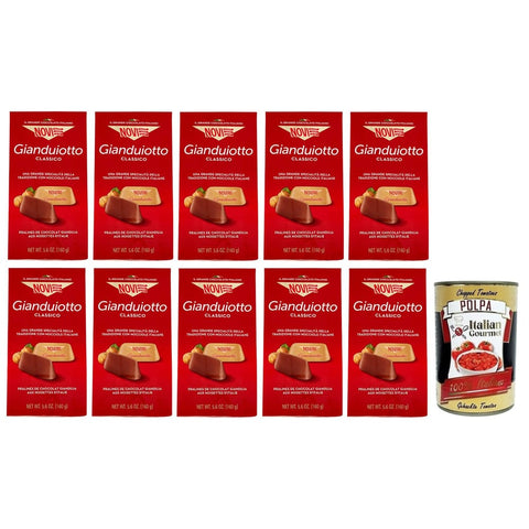 Novi Praline Novi Gianduiotto Classico Pralinen aus Milchschokolade und Gianduia Haselnuss Beutel 10x 160g italienisch Original 8006380233061