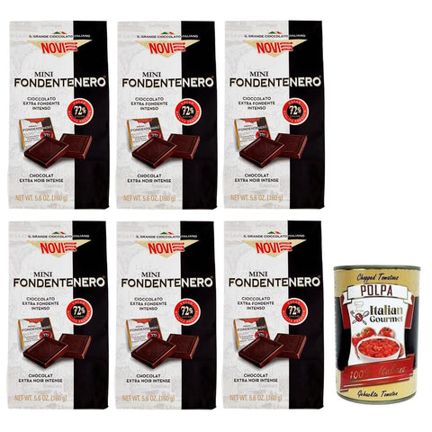 Novi Praline Novi Mini Fondentenero Intensive Extra Dunkle Schokolade 72% Kakao Beutel 6x 160g italienisch Original 8006380230039