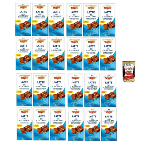 Novi Snack Kuchen & Backwaren Novi Tavoletta di cioccolato al Latte con 30% di zuccheri Milchschokoladen Riegel mit 30% Zucker chocolate bar 6x 100g italienisch Original 8032804040014