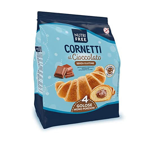 NUTRIFREE Cornetti al Cioccolato Senza Glutine 4x60g Original italienisch Kekse
