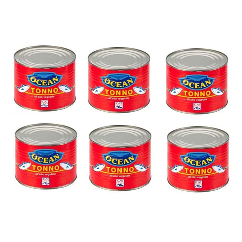Ocean Tonno Fleisch, Geflügel & Wild Ocean Tonno in Olio di Semi Thunfisch in Samenöl Thunfisch in Pflanzenöl CATERING-FORMAT 1730g Dose 6x Original italienisch 8000935137613