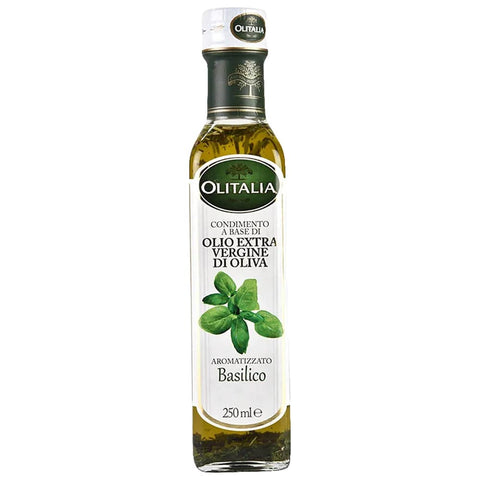 Olitalia Öl Olitalia Olivenöl mit Basilikum extra vergine Flasche 25 cl italienisch Original 8007150905072