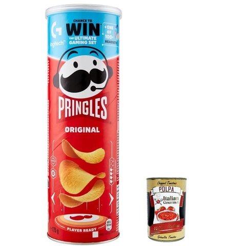 Original Chips Chips Original Chips der unwiderstehliche in der praktischen Dose knackige Chips Geschmack Einzelpackung 175 g 10x italienisch Original Kartoffelchips + kostenlos polpa 5053990156009
