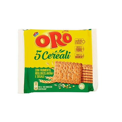 ORO SAIWA 5 Cereali Getreidekekse mit Weizen, Reis 3x400g Original italienisch