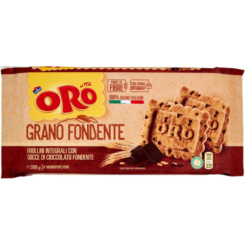 ORO SAIWA Grano Fondente Vollkornbrot mit Schokoladentropfen 6x 300 g Original italienisch