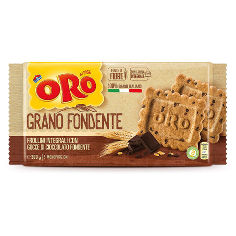 ORO SAIWA Kekse | Oro Saiwa Grano Fondente | Oro Saiwa Kuchen | Oro Saiwa Biscotti | 300 Gramm Total Original italienisch