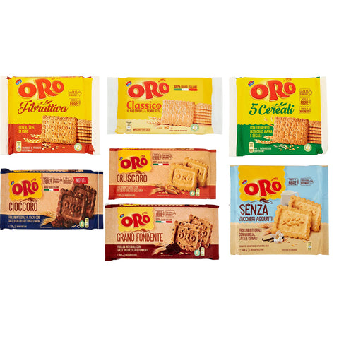 ORO Saiwa Testpaket Italienisch aktive kekse biscuits cookies 7 Stück Original
