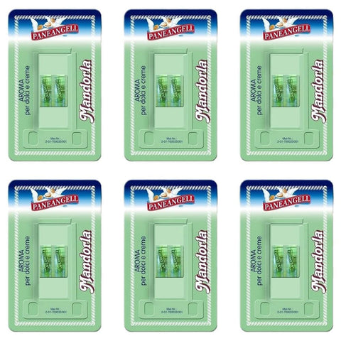 Paneangeli Natürlich Paneangeli aroma mandorla Mandel aroma für Kuchen & Cremes 2x2 ml 6x italienisch Original Gebäck 8003000012716