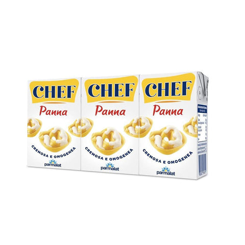 Parmalat Panna chef Sahne per cucinare Kochcreme creme fur Koch 3x125ml Original italienisch Zutat