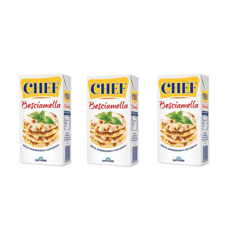 Parmalat Chef Besciamella Klassisches Bechamel Sauce zum Kochen 500 ml natürliche Zutaten bereit zum Kochen italienisch Original