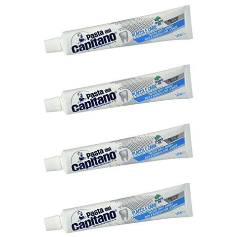 Pasta Del Capitano Zahncremes Pasta Del Capitano Plaque and Cavities Zahnpasta 100 ml + 4 Stück italienisch Original 8002140139000