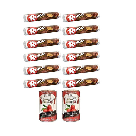 Pavesi Ringo biscuits with cocoa cookies biscuits snack cocoa 12x165g Original italienisch Kekse