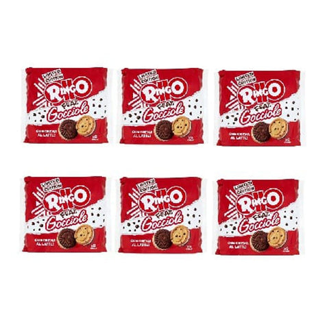 Pavesi Kekse 6x Ringo Feat. Gocciole Limited Edition Snack 6 Portionen 165g