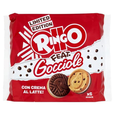 Pavesi Kekse 6x Ringo Feat. Gocciole Limited Edition Snack 6 Portionen 165g
