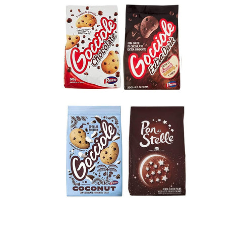 Pavesi Barilla Kekse Gocciole Testpaket Chocolate Dark Coconut biscuits 1 Stk Original italienisch
