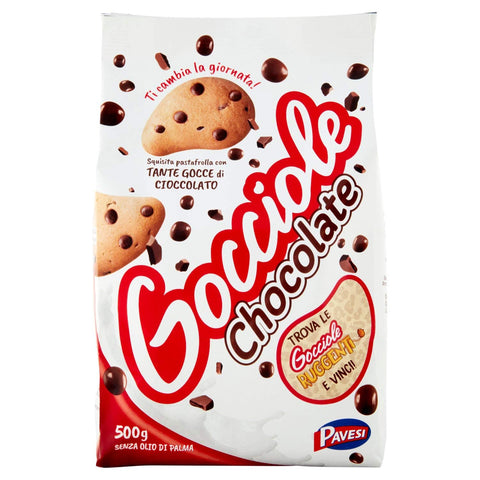 Pavesi Gocciole 4er Pack of [] 1x500g Original italienisch Kekse