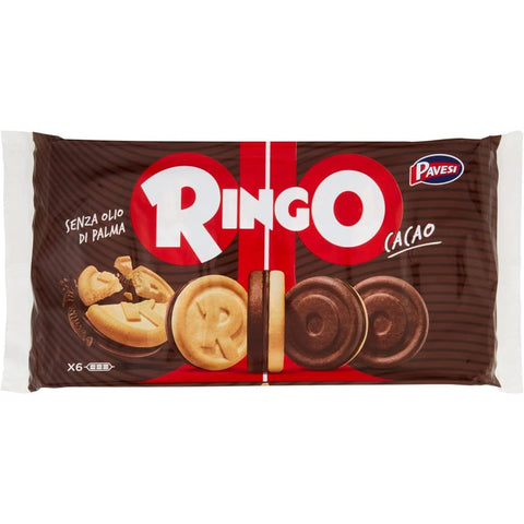 Pavesi Kekse Pavesi Ringo Kekse Cacao 'Kakao', 330 g 3x Original italienisch 8013355015157
