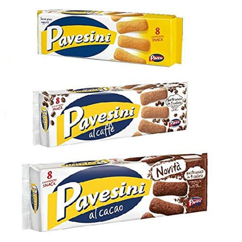 Pavesi Pavesini Kekse Biscuits cookies Kakao / Kaffee / snack 3 x 200g Testpaket Original italienisch