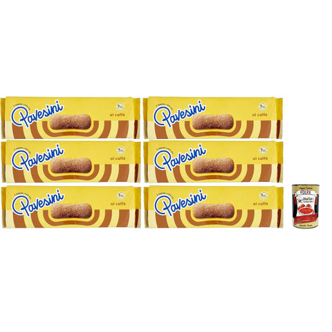 Pavesi Pavesini al Caffe', Biscotto Leggero per Colazione o Merenda 6x200g Original italienisch Kekse
