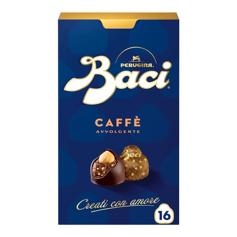 Perugina Fertigkaffee für unterwegs Perugina Baci Perugina Kaffee saubere Pralinen mit dem Geschmack von Kaffeebox gefüllt 200 g italienisch Original 8000300420715
