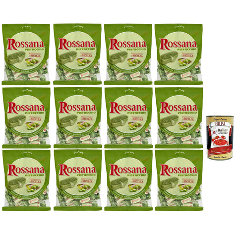 Perugina Fida Süßigkeiten Rossana Pistacchio mit Gefüllt mit Pistazien creme Geschmack Bonbon Lollies 12x135 g italienisch Original Pastasauce + kostenlos polpa